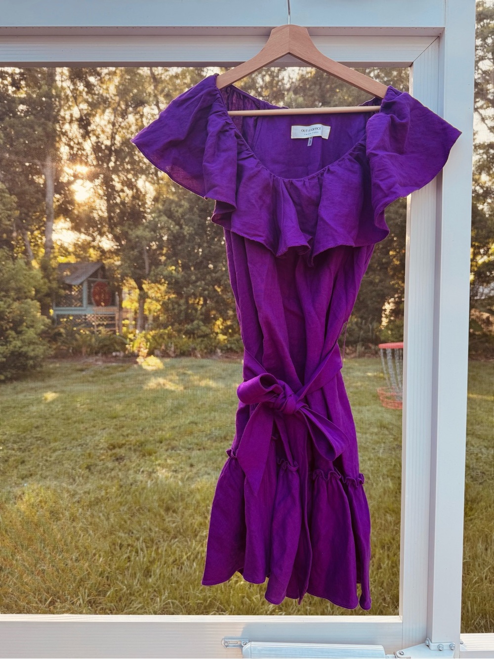 Trina Turk Magenta Linen Dress